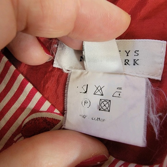 Barneys New York Made In Italy Sleeveless Midi Dress Cotton Lined Red Size 40 4‎ - Picture 4 of 13